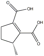 1-Cyclopentene-1,2-dicarboxylic acid, 3-methyl-, (R)-(+)- (8CI) Struktur