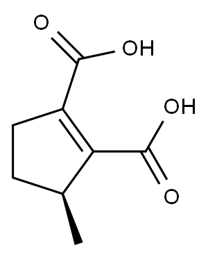 1-Cyclopentene-1,2-dicarboxylic acid, 3-methyl-, (S)-(-)- (8CI) Struktur