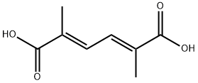 2,5-DIMETHYL-2,4-HEXADIENEDIOIC ACID Structure