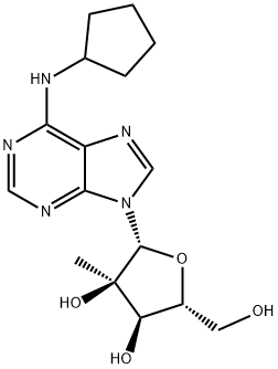 N-Cyclopentyl-2'-C-methyl-adenosine Struktur