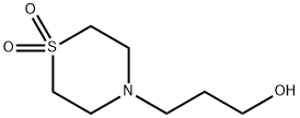 4-(3-ヒドロキシプロピル)チオモルホリン 1,1-ジオキシド 化学構造式