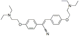 (Z)-2,3-bis[4-(2-diethylaminoethoxy)phenyl]prop-2-enenitrile Structure