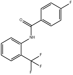 4-氟-N-[2-(三氟甲基)苯基]苯甲酰胺 结构式