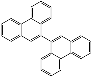 9-phenanthren-9-ylphenanthrene Struktur