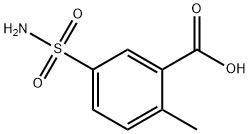 5-(アミノスルホニル)-2-メチル安息香酸 化学構造式