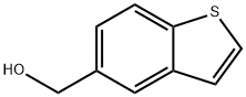 1-ベンゾチオフェン-5-イルメタノール 化学構造式