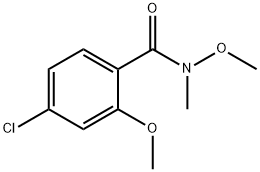 4-クロロ-N,2-ジメトキシ-N-メチルベンズアミド 化学構造式