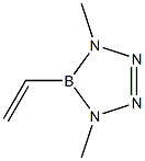 5-エテニル-4,5-ジヒドロ-1,4-ジメチル-1H-テトラザボロール 化学構造式