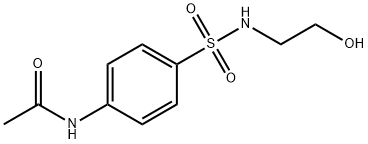 N-(4-[[(2-HYDROXYETHYL)AMINO]SULFONYL]PHENYL)ACETAMIDE Struktur