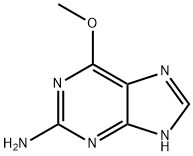 2-アミノ-6-メトキシプリン 化学構造式
