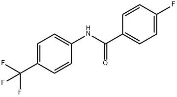 N-[4-(トリフルオロメチル)フェニル]-4-フルオロベンズアミド 化学構造式
