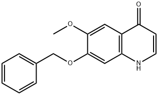 7-苄氧基-6-甲氧基-1H-喹啉-4-酮, 205448-29-9, 结构式