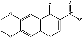 6,7-DIMETHOXY-4-HYDROXY-3-NITROQUINOLINE 结构式