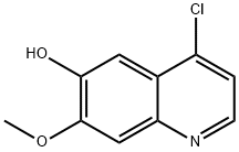 4-氯-6-羟基-7-甲氧基喹啉, 205448-74-4, 结构式