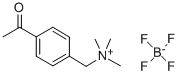 N-(4-ACETYLBENZYL)-N,N,N-TRIMETHYL AMMONIUM TETRAFLUOROBORATE Struktur