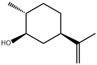 (1R,2R,5R)-2-メチル-5-イソプロペニルシクロヘキサノール 化学構造式