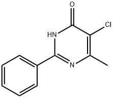5-CHLORO-6-METHYL-2-PHENYLPYRIMIDIN-4(3H)-ONE Structure