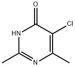 5-Chloro-2,6-dimethyl-4(3H)-pyrimidone, 20551-34-2, 结构式