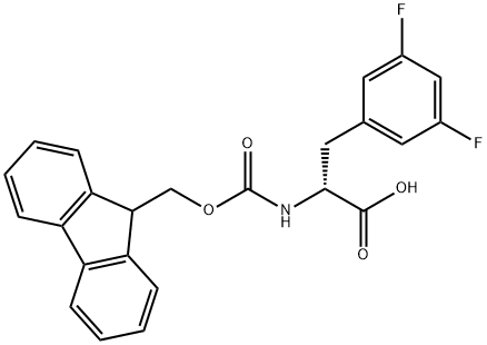 FMOC-D-3,5-ジフルオロPHENYL ALANINE 化学構造式