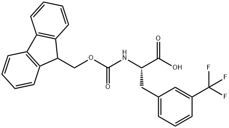 FMOC-L-3-三氟甲基苯丙氨酸,205526-27-8,结构式