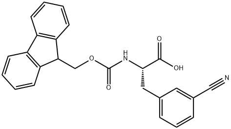 FMOC-L-3-氰基苯丙氨酸, 205526-36-9, 结构式