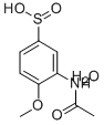 3-アセトアミド-4-メトキシベンゼンスルフィン酸水和物 化学構造式
