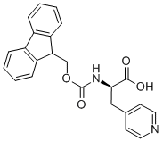 Fmoc-3-(4-吡啶基)-D-丙氨酸, 205528-30-9, 结构式