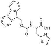 (S)-N-FMOC-4-チアゾイルアラニン 化学構造式
