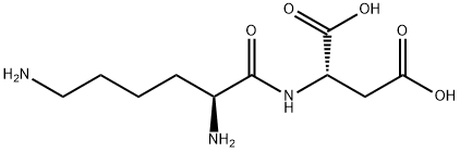 N-L-リシル-L-アスパラギン酸 化学構造式