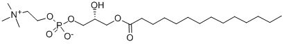 1-MYRISTOYL-SN-GLYCERO-3-PHOSPHOCHOLINE Structure