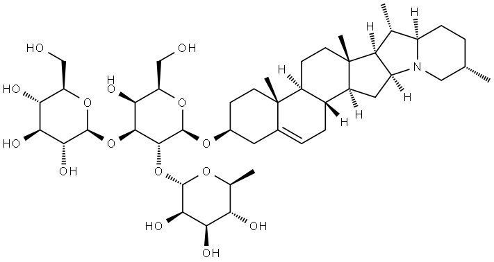 (3 beta)-Solanid-5-en-3-yl-O-6-desoxy-alpha-L-mannopyranosyl-(1=>2)-O-(beta-D-glucopyranosyl-(1=>3))-beta-D-galactopyranosid