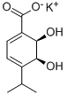 (2R,3S)-1-CARBOXY-4-ISOPROPYL-2,3-DIHYDROXYCYCLOHEXA-4,6-DIENE POTASSIUM SALT Struktur