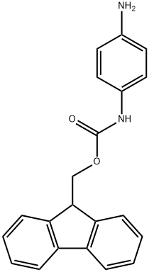 (9H-fluoren-9-yl)methyl 4-aminophenylcarbamate Struktur