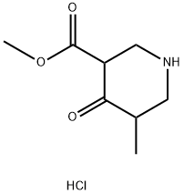 3-METHYL-5-METHOXYCARBONYL-4-PIPERIDONE HYDROCHLORIDE, 99 Struktur