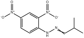 イソブチルアルデヒド 2,4-ジニトロフェニルヒドラゾン 化学構造式