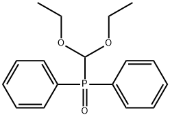 (Diethoxymethyl)diphenylphosphine oxide Struktur