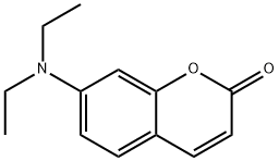 7-(ジエチルアミノ)-2H-1-ベンゾピラン-2-オン 化学構造式
