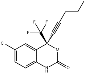 rac 6-Chloro-1,4-dihydro-4-(1-pentynyl)-4-(trifluoroMethyl)-2H-3,1-
benzoxazin-2-one, 205755-86-8, 结构式