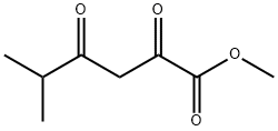 5-メチル-2,4-ジオキソヘキサン酸メチル 化学構造式