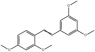 1,3-DIMETHOXY-5-[(E)-2-(2,4-DIMETHOXY- PHENYL)-VINYL]-BENZENE Structure