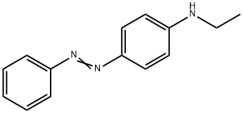 N-エチル-4-(フェニルアゾ)ベンゼンアミン 化学構造式