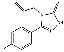 4-烯丙基-5-(4-氟-苯基)-4H-[1,2,4]三唑-3-硫醇 结构式