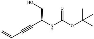 Carbamic acid, [1-(hydroxymethyl)-4-penten-2-ynyl]-, 1,1-dimethylethyl ester, Struktur