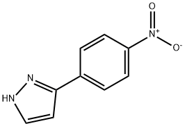 3-(4-ニトロフェニル)ピラゾール 化学構造式