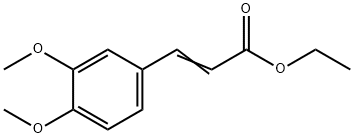 3,4-二甲氧基肉桂酸乙酯 结构式