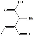 (S,Z)-2-Amino-3-formyl-3-pentenoic acid Structure