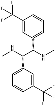 (1S,2S)-(-)-N,N′-二甲基-1,2-双[3-(三氟甲基)苯基]乙二胺, 205873-26-3, 结构式