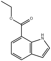 吲哚-7-甲酸乙酯, 205873-58-1, 结构式