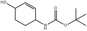 Carbamic acid, (4-hydroxy-2-cyclohexen-1-yl)-, 1,1-dimethylethyl ester (9CI) Struktur