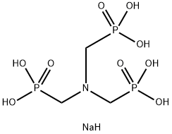 ニトリロトリスメチレントリスホスホン酸/ナトリウム,(1:x) 化学構造式